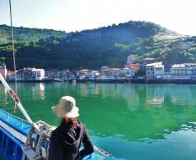 Admiring Pasaia from tuna fishing boat